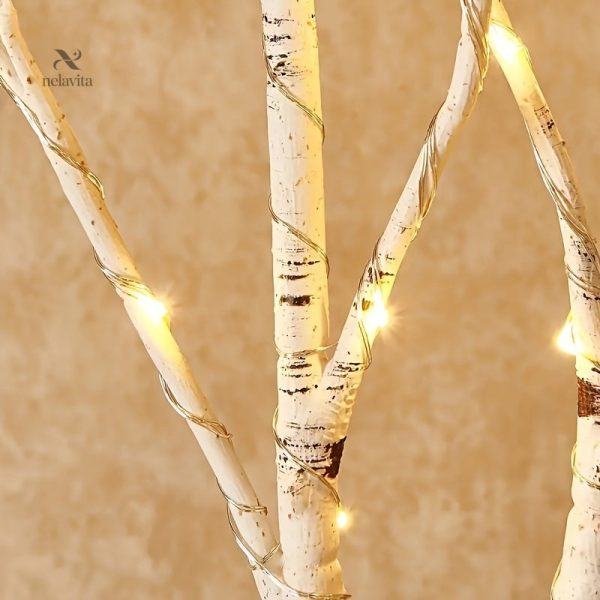 Décoration lumineuse en bouleau à petit prix