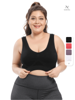 Brassière de sport confortable grande taille sans couture