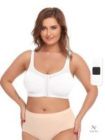 Brassière de sport grande taille avec fermeture frontale