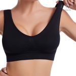 Brassière extensible avec coussinets intégrés pour un soutien