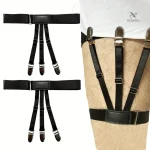 Bretelles noires élastiques pour homme, ajustement facile et confortable