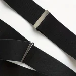 Bretelles noires classiques ajustables pour hommes