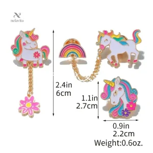 Accessoire enfant : broche Licorne colorée et joyeuse