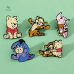 Broches enfantines Winnie l’Ourson, designs amusants