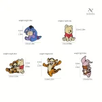 Boutons colorés Winnie l’Ourson, parfaits pour les enfants