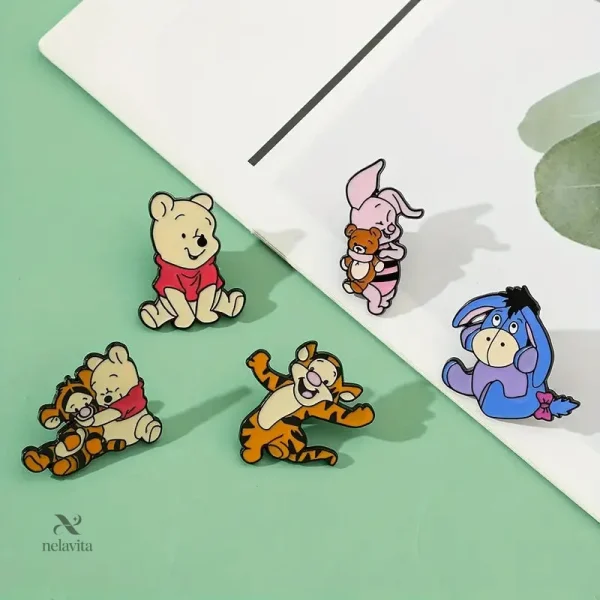 Accessoires ludiques pour enfants, broches Winnie l’Ourson