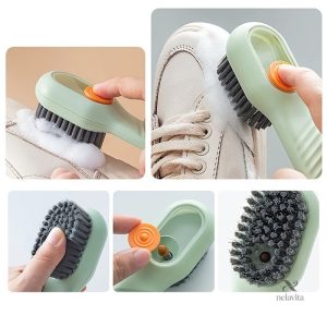Brosse à chaussures multifonction - Poils doux pour un nettoyage délicat