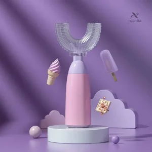 Brosse à Dents Électrique Automatique en Forme de U – Nettoyage Mains Libres pour Enfants et Adultes