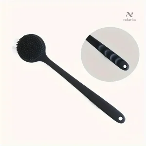 Brosse de douche silicone longue manche 37 cm