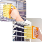 Accessoire de nettoyage pour fenêtres avec microfibres