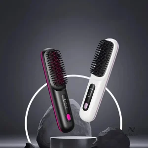 Brosse Lissante Chauffante Électrique – Affichage Digital LED & Température Réglable jusqu’à 200°C