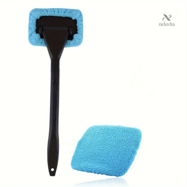 Accessoire de nettoyage pour pare-brise avec long manche ergonomique