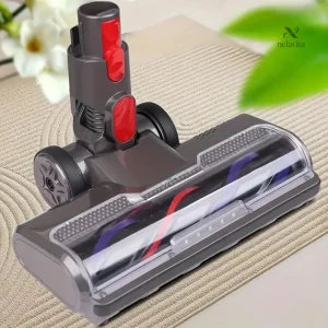 Tête d'aspiration avec rouleau rotatif et éclairage LED intégré