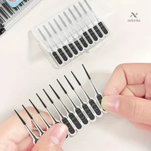Brosses Interdentaires Ultra-Fines – Lot de 10 avec Étui