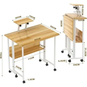 Bureau mobile ergonomique pour un travail optimisé à domicile