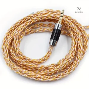Câble audio tressé compatible avec écouteurs KZ
