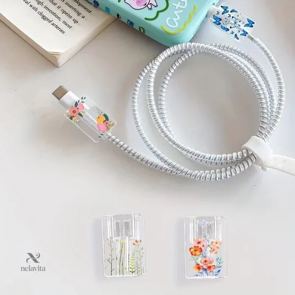 Accessoire déco téléphone : Câble USB coloré et tressé