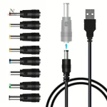 Câble USB avec adaptateurs universels pour appareils électroniques