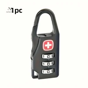 Cadenas TSA à Code pour Valise – Serrure de Sécurité à 3 Chiffres Homologuée pour Bagage de Voyage