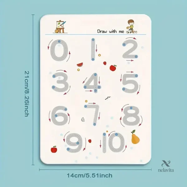 Livre d'activités réutilisable avec lettres et tracés ludiques