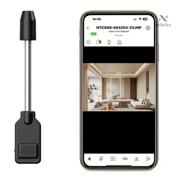 Enregistrement audio et vidéo sur caméra discrète