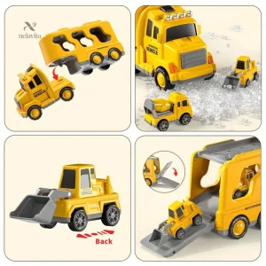 Jouet de construction avec mini engins de chantier