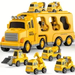 Camion jouet pour transporter des véhicules de chantier