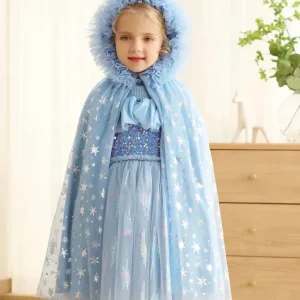 Cape de princesse avec capuche – Déguisement féerique pour fille