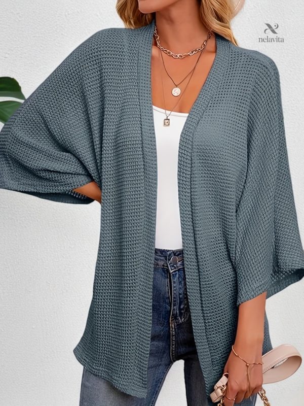 cardigan-grande-taille-decontracte-tricot-manches-3-4-1