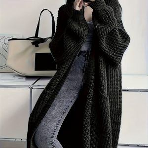 Cardigan Grande Taille Ouvert - Tricot Loose