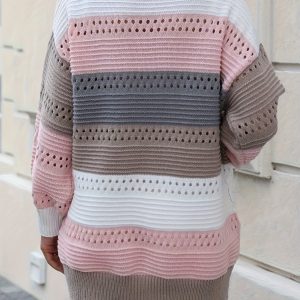 Cardigan Grande Taille Tricolore