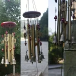Clochettes apaisantes en cuivre pour jardin ou intérieur
