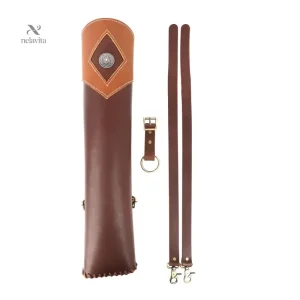 Carquois en cuir artisanal pour archerie