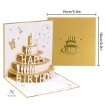 Carte pop-up anniversaire pour célébrations joyeuses