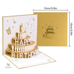Carte pop-up anniversaire pour célébrations joyeuses