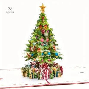 Carte de Noël pop-up pour des vœux créatifs et joyeux
