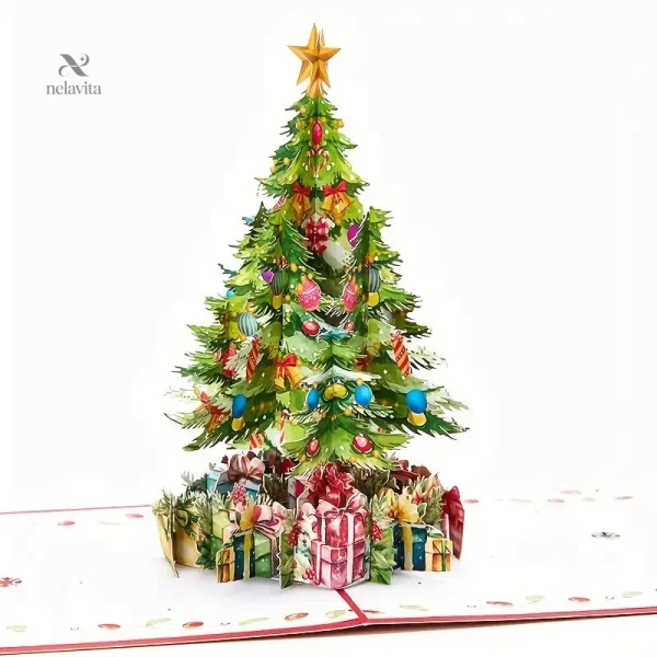 Carte de Noël pop-up pour des vœux créatifs et joyeux