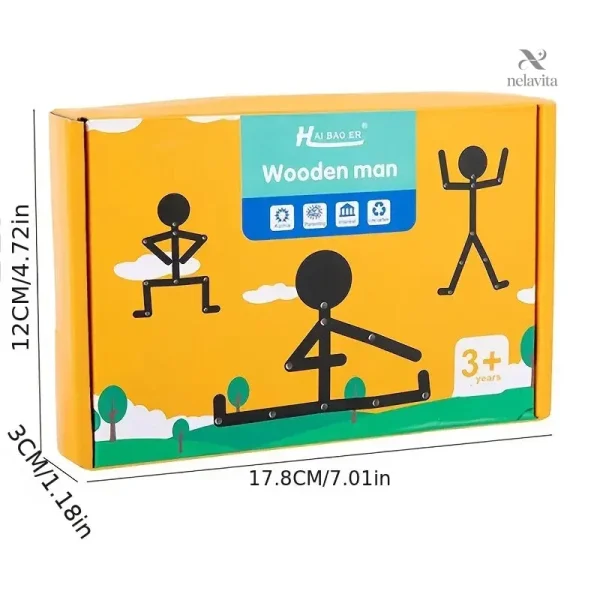 Jeu éducatif en bois pour apprentissage ludique des enfants