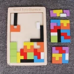 Puzzle coloré Tetris, jeu de société pour toute la famille