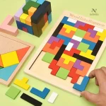 Puzzle éducatif en bois, idéal pour les esprits créatifs