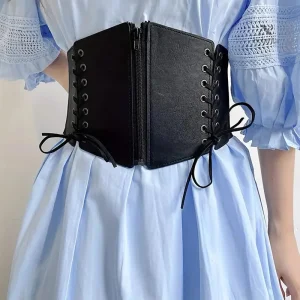 Large ceinture taille haute, style élégant pour femme