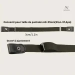 Ceinture élastique femme sans boucle marron