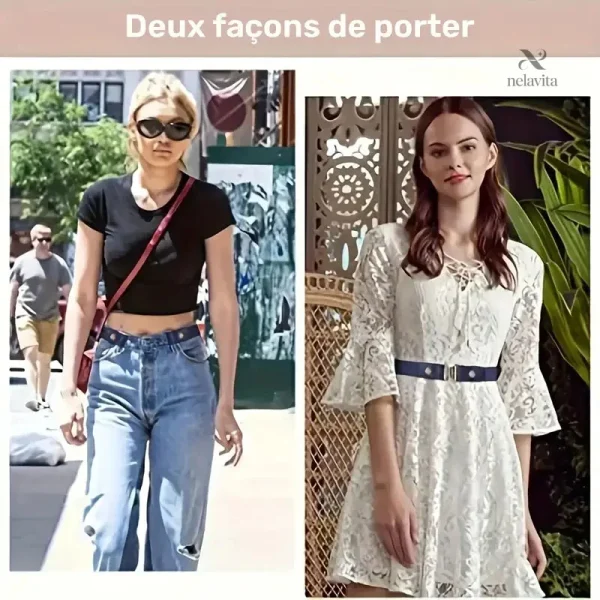 Ceinture confortable en tissu élastique pour femmes
