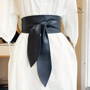 Ceinture Large Femme en Similicuir – Accessoire Mode Élégant pour Robes et Tenues