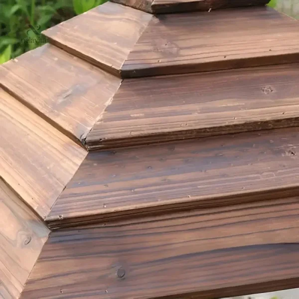 chapeau-de-poteau-en-bois-massif-finition-naturelle-resis-no828b-1 Chapeau de poteau en bois massif pour décoration extérieure