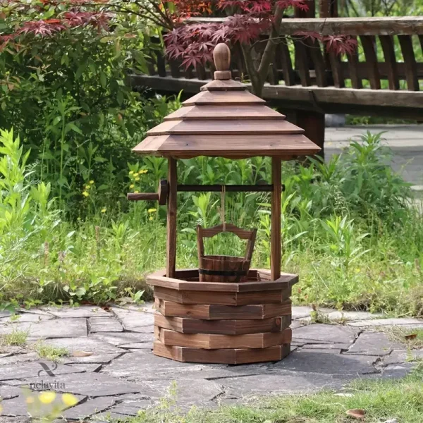Finition naturelle pour chapeau de poteau décoratif extérieur