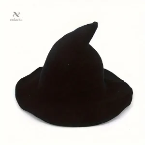 Chapeau de sorcière en peluche – Accessoire Halloween doux et original pour enfants