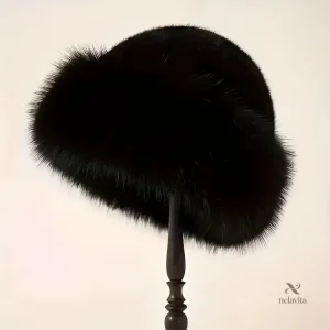 Chapeau femme hiver blanc en fausse fourrure – Élégance chic et chaleur assurée