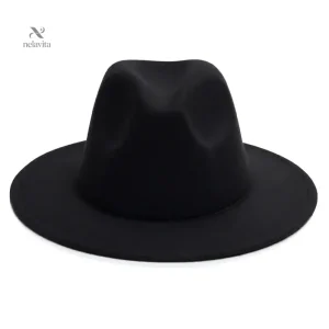 Chapeau homme bleu marine style fedora – Élégant chapeau à larges bords pour toutes occasions