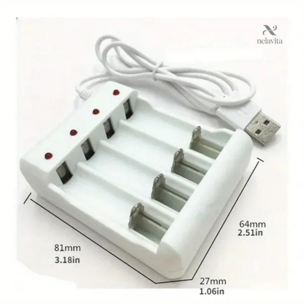 Accessoire pratique : Chargeur de Piles Rechargeables AA